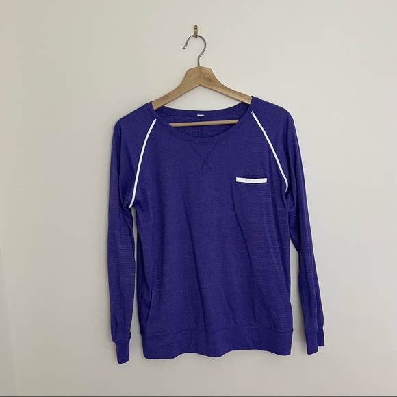 Lululemon | Purple Striped Long Sleeve - Picture 2 of 8